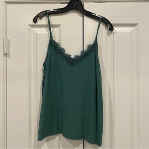 Abercrombie & Fitch Green Lace Tank Top